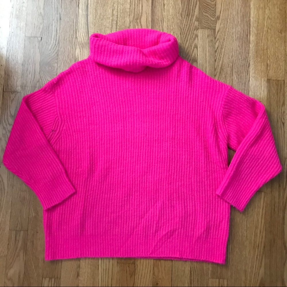 VGUC Barbie Pink Turtleneck Sweater